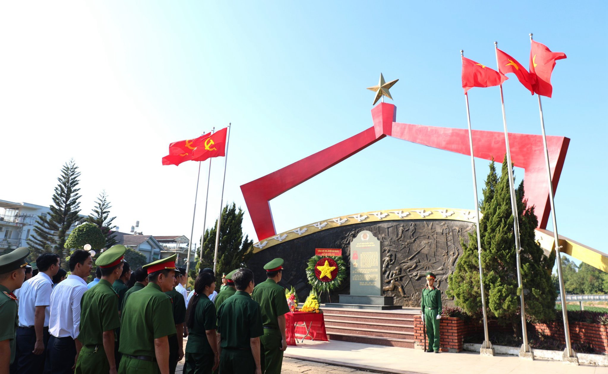 Bia chiến thắng yếu khu quân sự Trảng Bom
